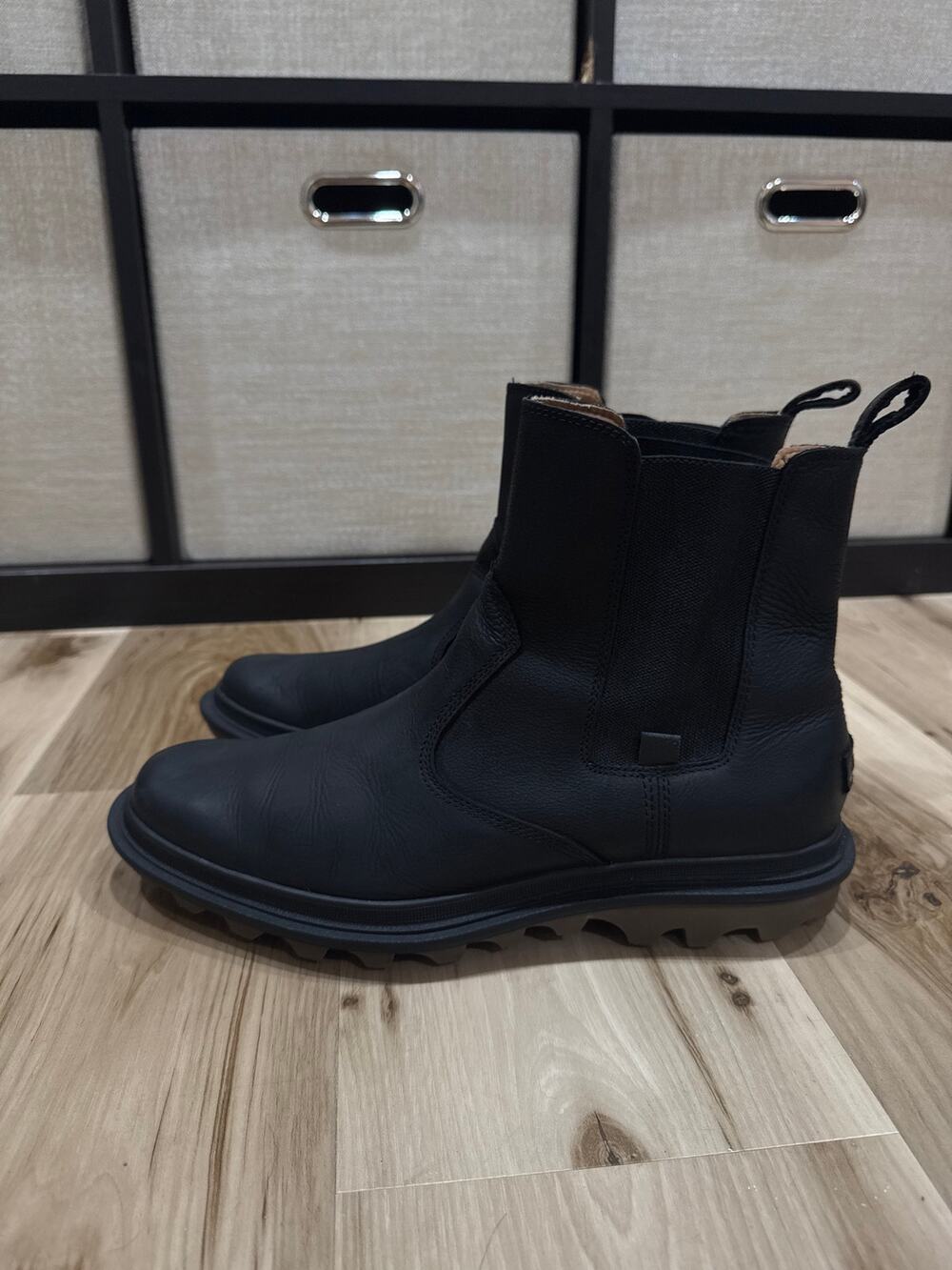 Sorel Ace Waterproof Black Leather Boots Men's Size 11